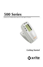 +500 Series Getting Started Manual - X-Rite