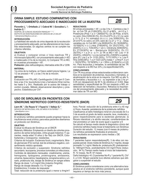 03. Resumenes TL. 19-72 r - Sociedad Argentina de PediatrÃ­a