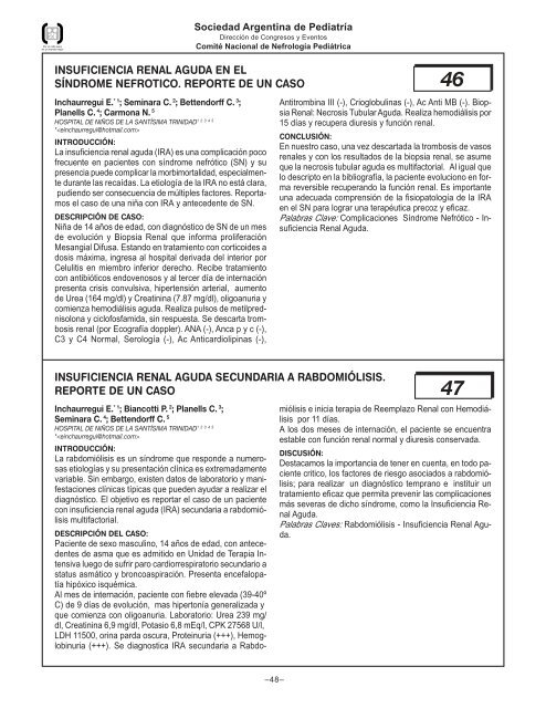 03. Resumenes TL. 19-72 r - Sociedad Argentina de PediatrÃ­a