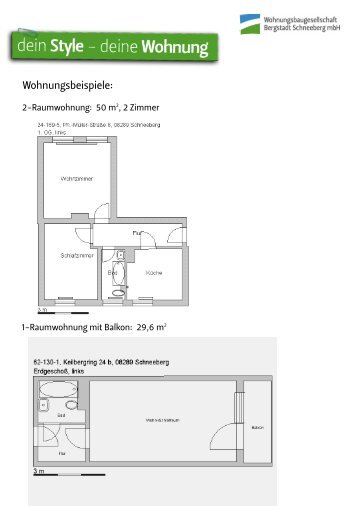 Wohnungsbeispiele: - Wohnungsbaugesellschaft Bergstadt ...