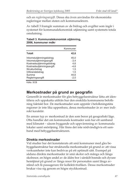 Beskrivning av Sveriges befolkning 2005 - Statistiska centralbyrÃ¥n