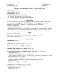 Economics 710 Syllabus Spring 2013