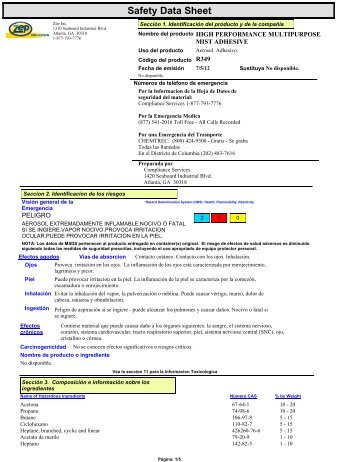 Safety Data Sheet - Zep Professional