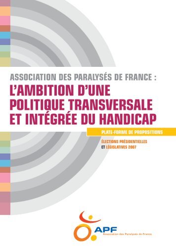 l'ambition d'une politique transversale et intÃ©grÃ©e du handicap