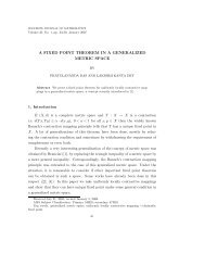 a fixed point theorem in a generalized metric space - Soochow ...