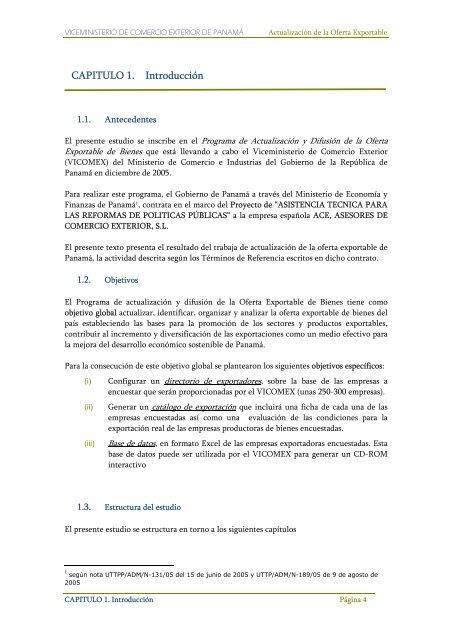 Cap.1 IntroducciÃ³n - Ministerio de Comercio e Industrias