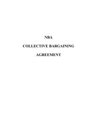 Previous NBA-NBPA Collective Bargaining Agreement