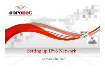 Setting up IPv6 Network