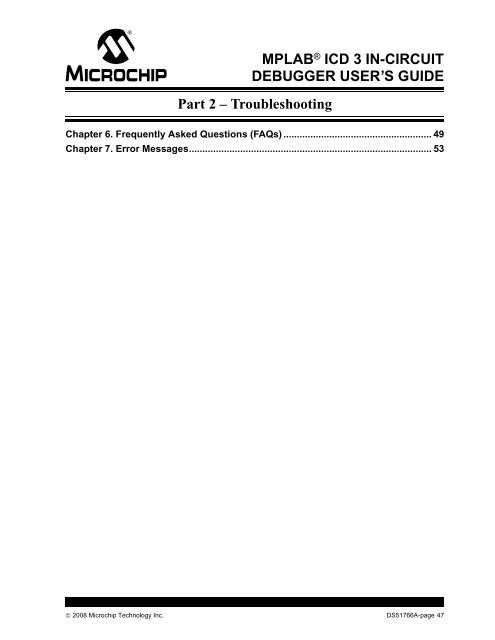 MPLAB ICD 3 In-Circuit Debugger User's Guide