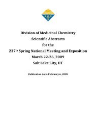 24_MEDI Abstracts S 2009 - ACS Division of Medicinal Chemistry ...