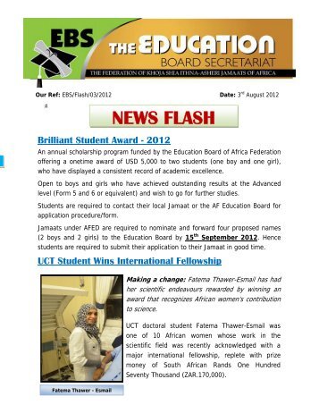 Read News Flash - The World Federation of KSIMC