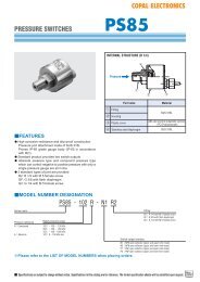 Pressure switch PS85