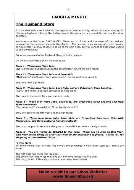 2012 June Bulletin - Lions Clubs New Zealand