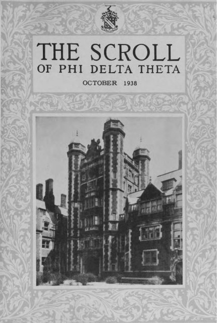 1938–39 Volume 63 No 1–5 - Phi Delta Theta Scroll Archive