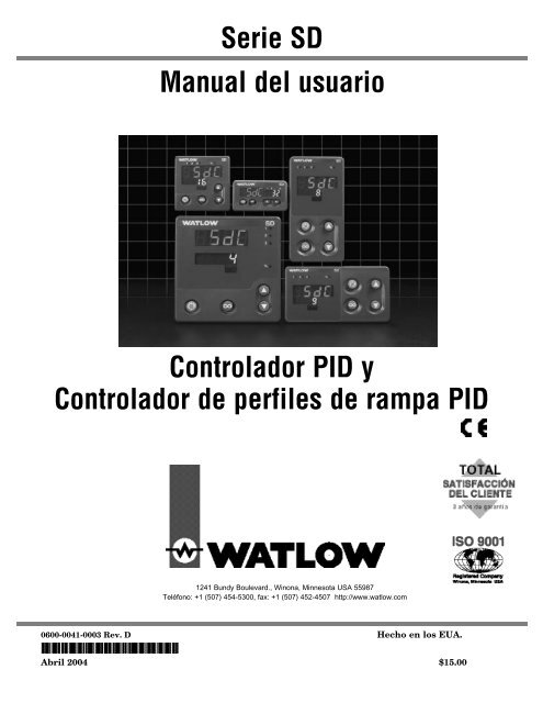 SD PID Cover(Sp).qxd - Watlow