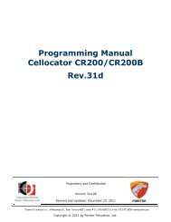 Programming Manual Cellocator Cello 31 - Olimex
