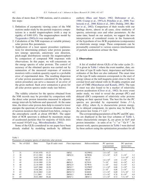 Some features of the sources of relativistic particles at the Sun in the ...