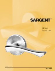 PDF (1.5MB) - Sargent Locks