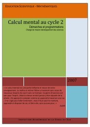 Calcul mental au cycle 2 - Amiens 4