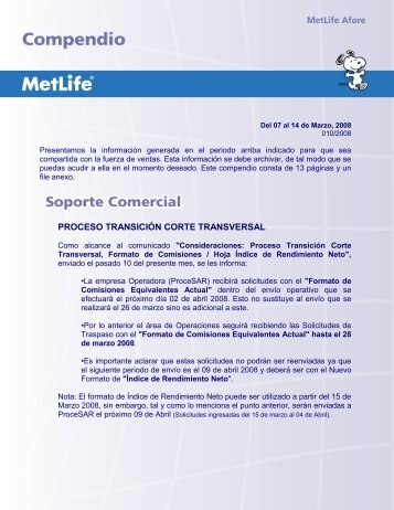 PROCESO TRANSICIÃN CORTE TRANSVERSAL - MetLife