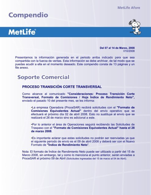 PROCESO TRANSICIÃN CORTE TRANSVERSAL - MetLife