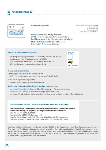 5 Durchlaufende / Abgeschlossene Forschungsprojekte 2010 ... - DVS