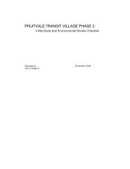 Fruitvale Transit Village (Phase 2) Initial Study - City of Oakland