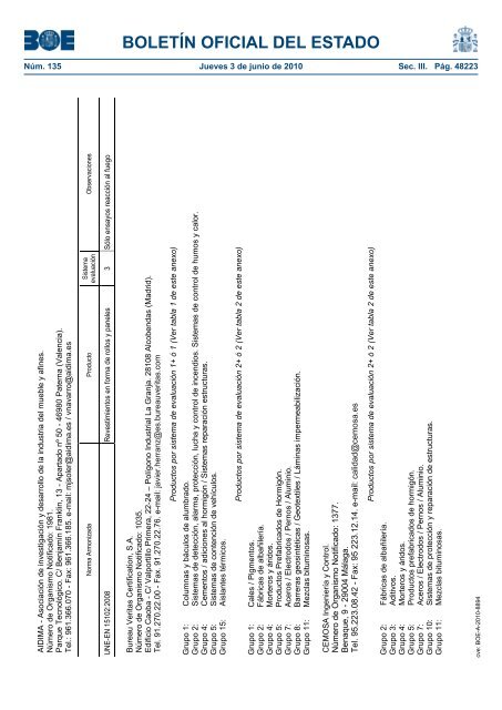 DisposiciÃ³n 8894 del BOE nÃºm. 135 de 2010 - Ministerio de Fomento