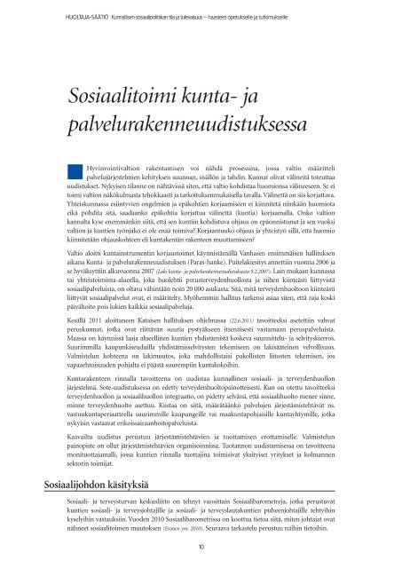 HuSa_Kunnallisen sosiaalipolitiikan tila ja tulevaisuus