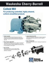 Waukesha Colloid Mills - Holland Applied Technologies