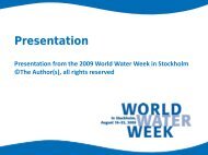 Tunisia - World Water Week