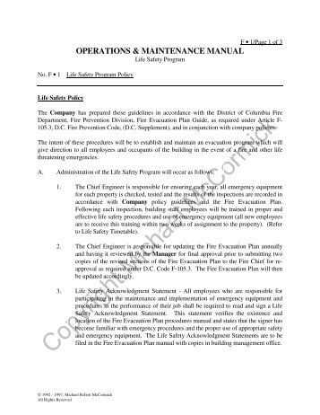 OPERATIONS & MAINTENANCE MANUAL - McCormick PCS Info