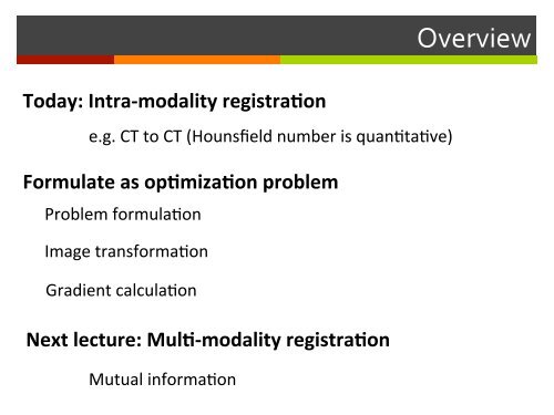 Lecture 5 - Image processing 1