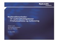 Realkreditmarkeder: - CF realkreditobligationer - Prisfastsættelse og ...