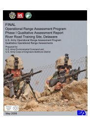 Operational Range Assessment Program Phase I Qualitative ...