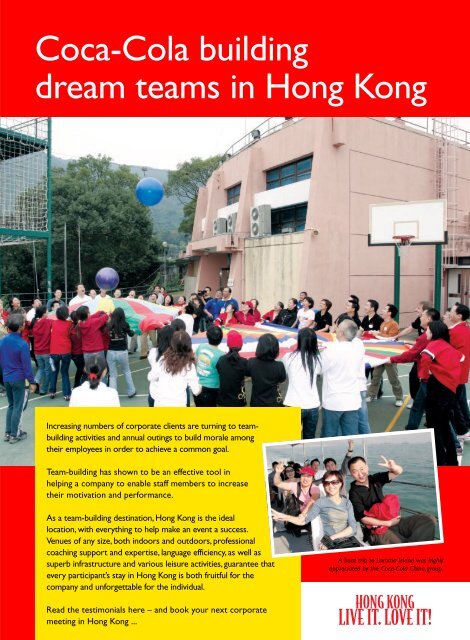 Coca-Cola building dream teams in Hong Kong - Discover Hong Kong