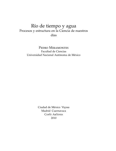 RÃ­o de tiempo y agua - Departamento de Matematicas - Universidad ...