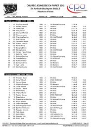 Classement Jeunesse par categories Bulle 2012 ... - Soft Chrono Willy