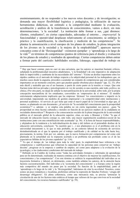 El discurso sobre las competencias y el nuevo espÃ­ritu ... - Filosofia.net