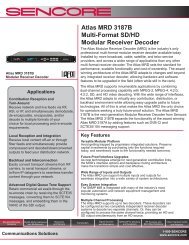 Atlas MRD 3187B Multi-Format SD/HD Modular Receiver Decoder