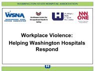 View Powerpoint - Washington State Hospital Association