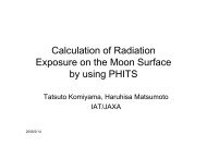 Calculation of Radiation Exposure on the Moon Surface - X-ray ...