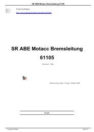 SR ABE Motacc Bremsleitung 61105 - Ratpak