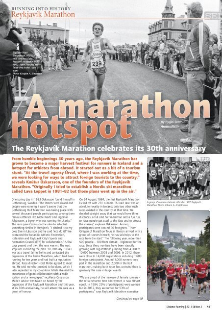 A marathon hotspot - Distance Running magazine