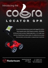 Download Brochure for Cobra GPR - Radarteam Sweden AB