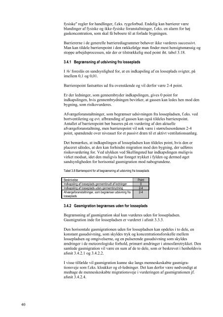 Metode til risikovurdering af gasproducerende ... - MiljÃ¸styrelsen