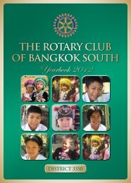 Yearbook 2012 - The Rotary Club of Bangkok South