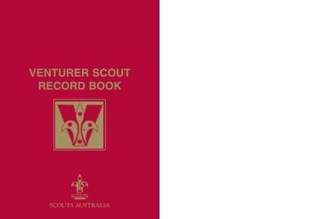 venturer scout record book