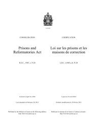 Loi sur les prisons et les maisons de correction - Lois du Canada ...