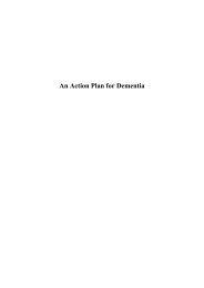 An Action Plan for Dementia - National Council on Ageing and Older ...